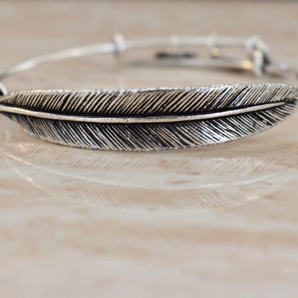 Alex & Ani "Quill Feather Wrap" Bracelet